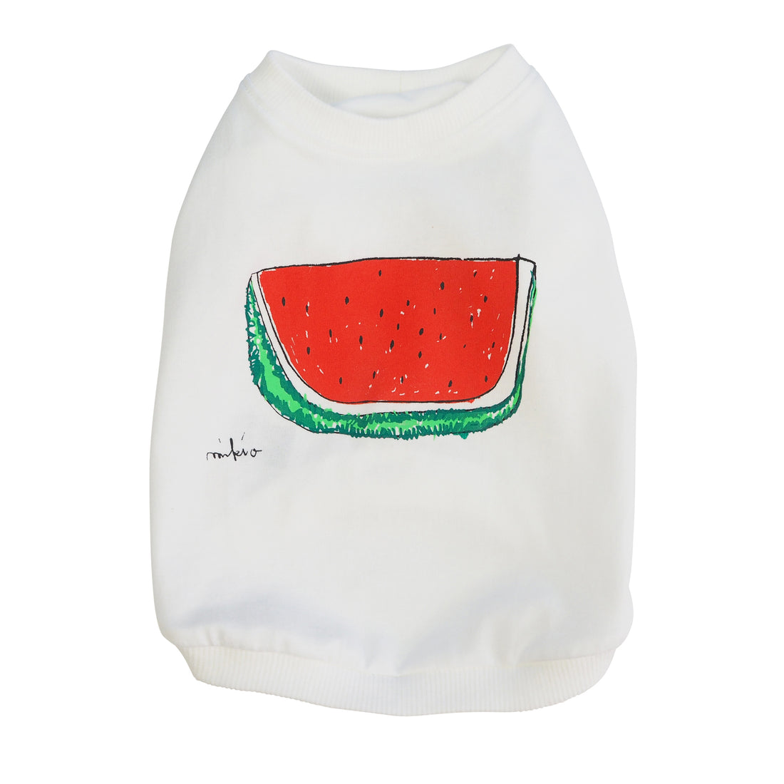 DOGすいかTシャツ あか