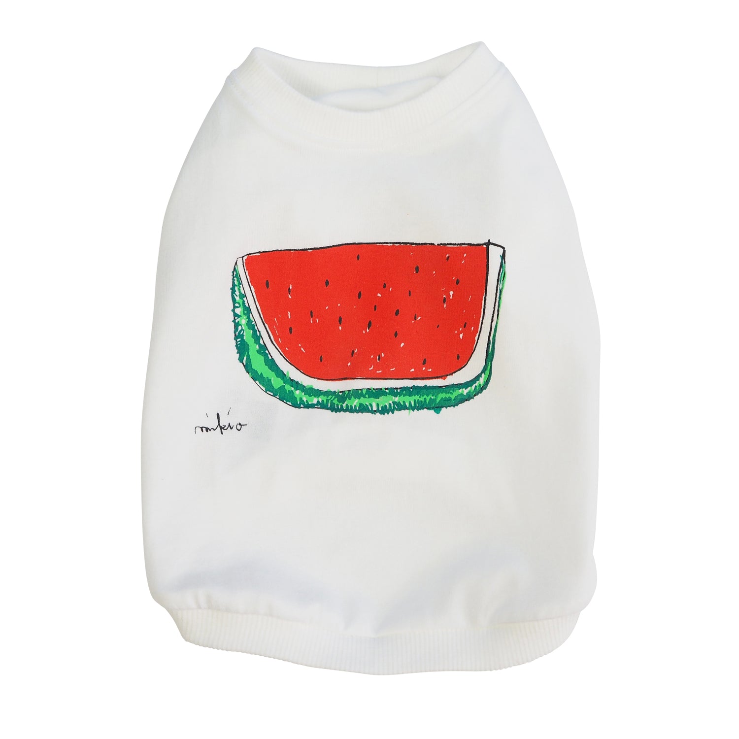 DOGすいかTシャツ あか
