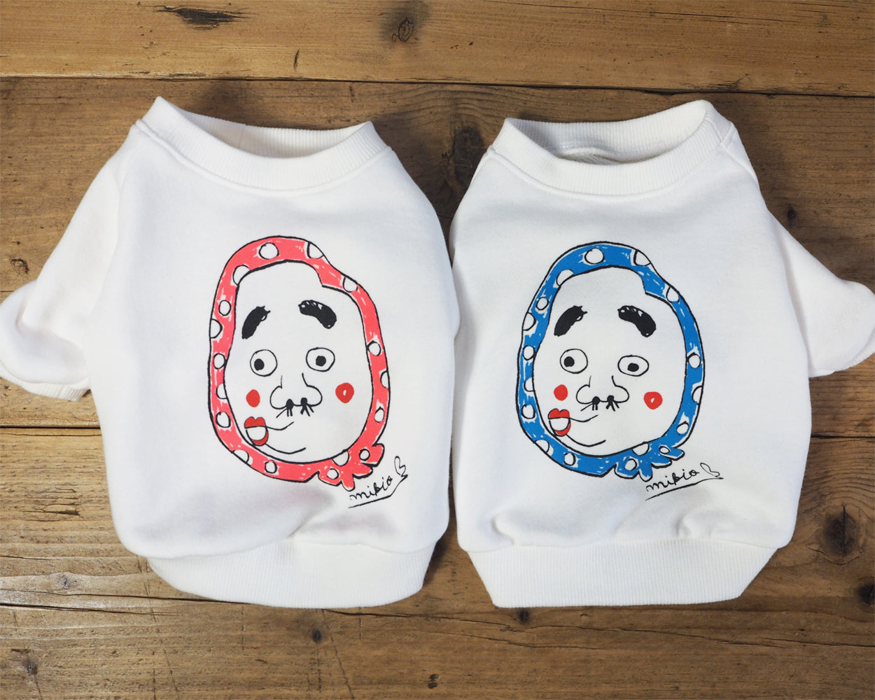 DOGひょっとこ3色刷り 長袖スウェット