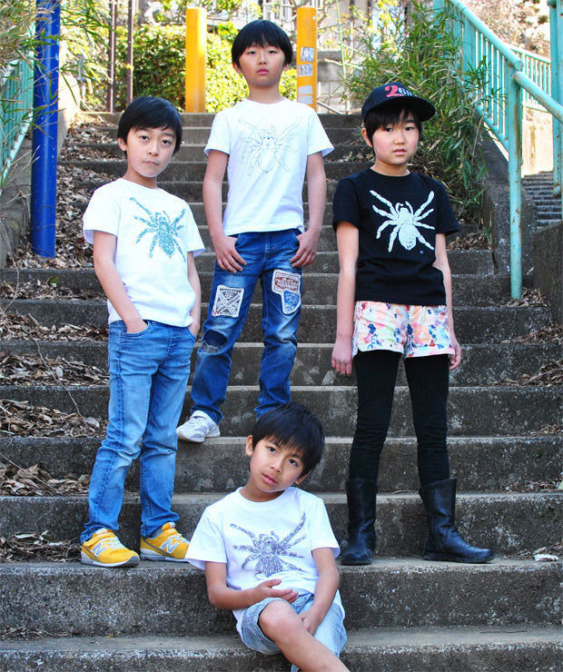 タランチュラMetallicキッズ長袖Tシャツ