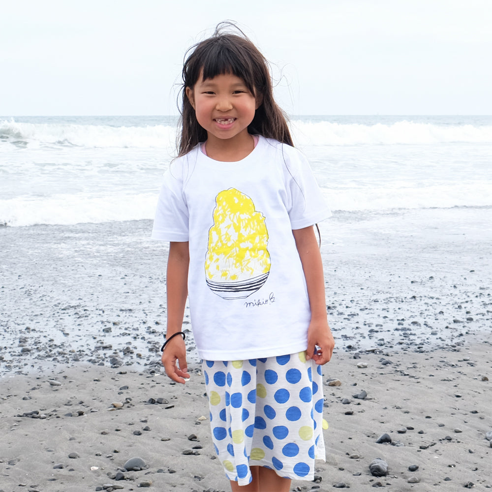 かき氷キッズTシャツ  レモン
