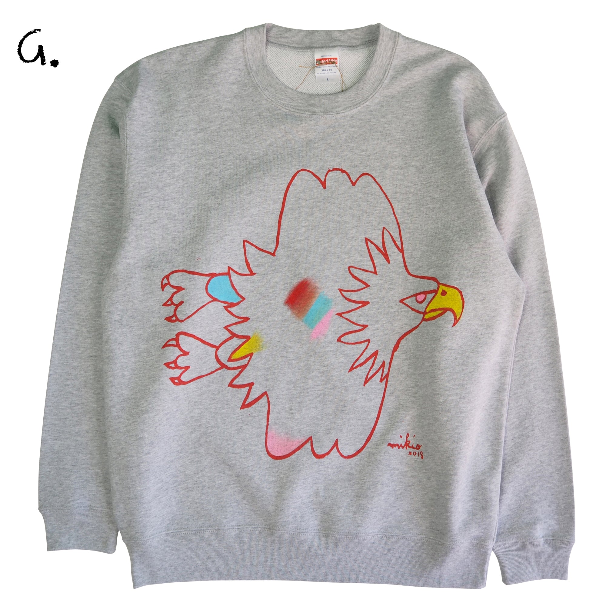 Mikioのはくとうわしトレーナー大人用 Lsize-G