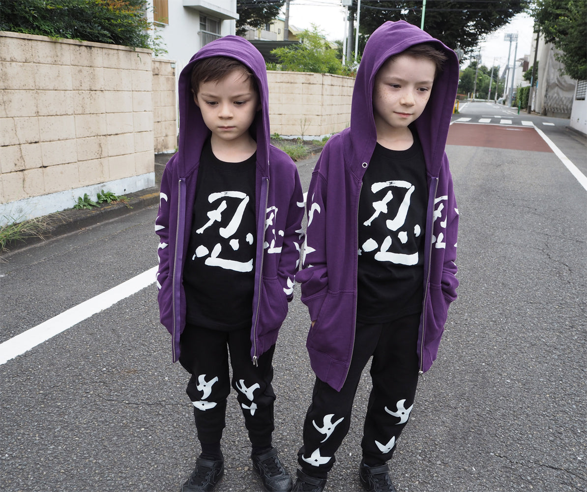 忍者 Shinobi キッズZipパーカー