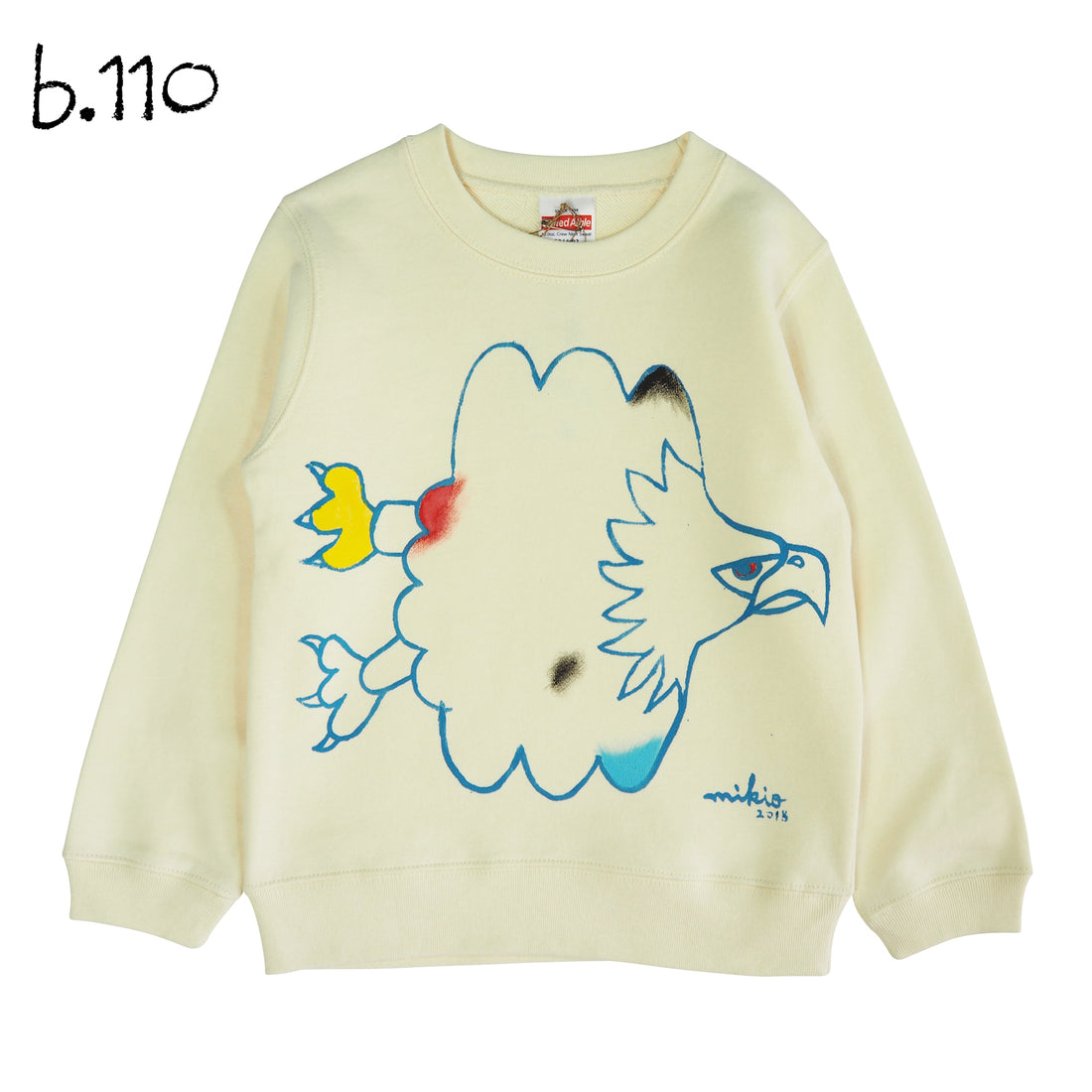 Mikioのはくとうわしトレーナー キッズ110サイズ-b