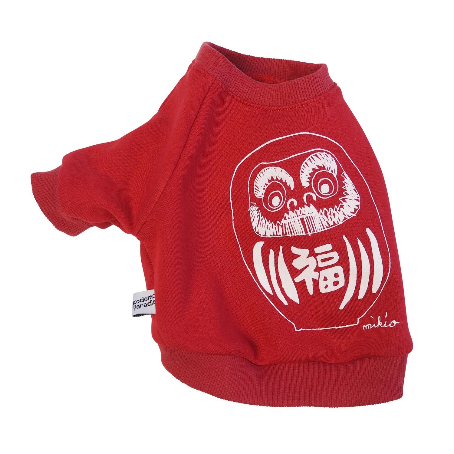 DOGだるま長袖スウェット Red