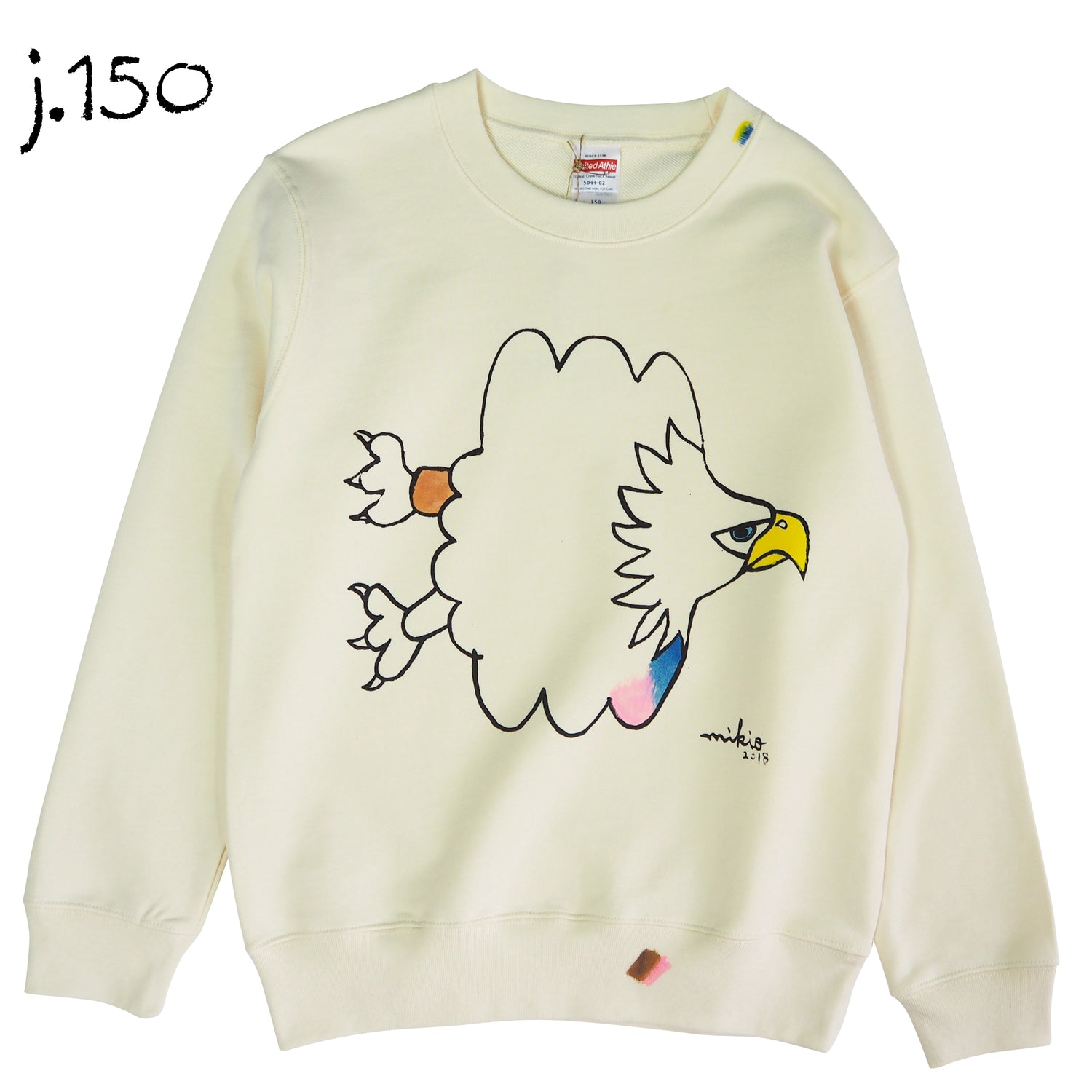 Mikioのはくとうわしトレーナー キッズ150サイズ-j