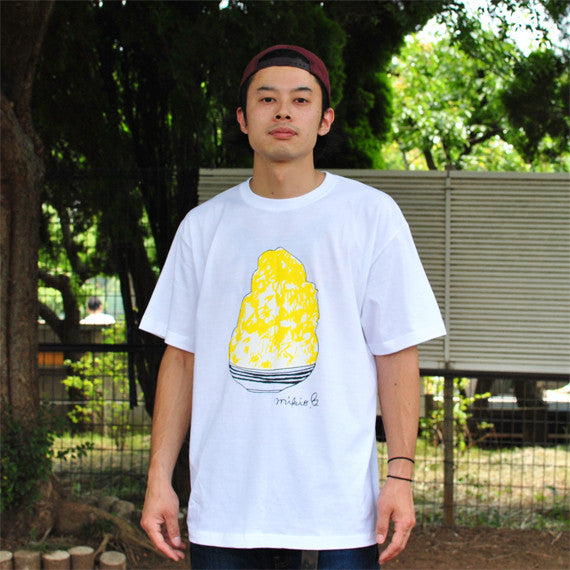 かき氷メンズTシャツ レモン