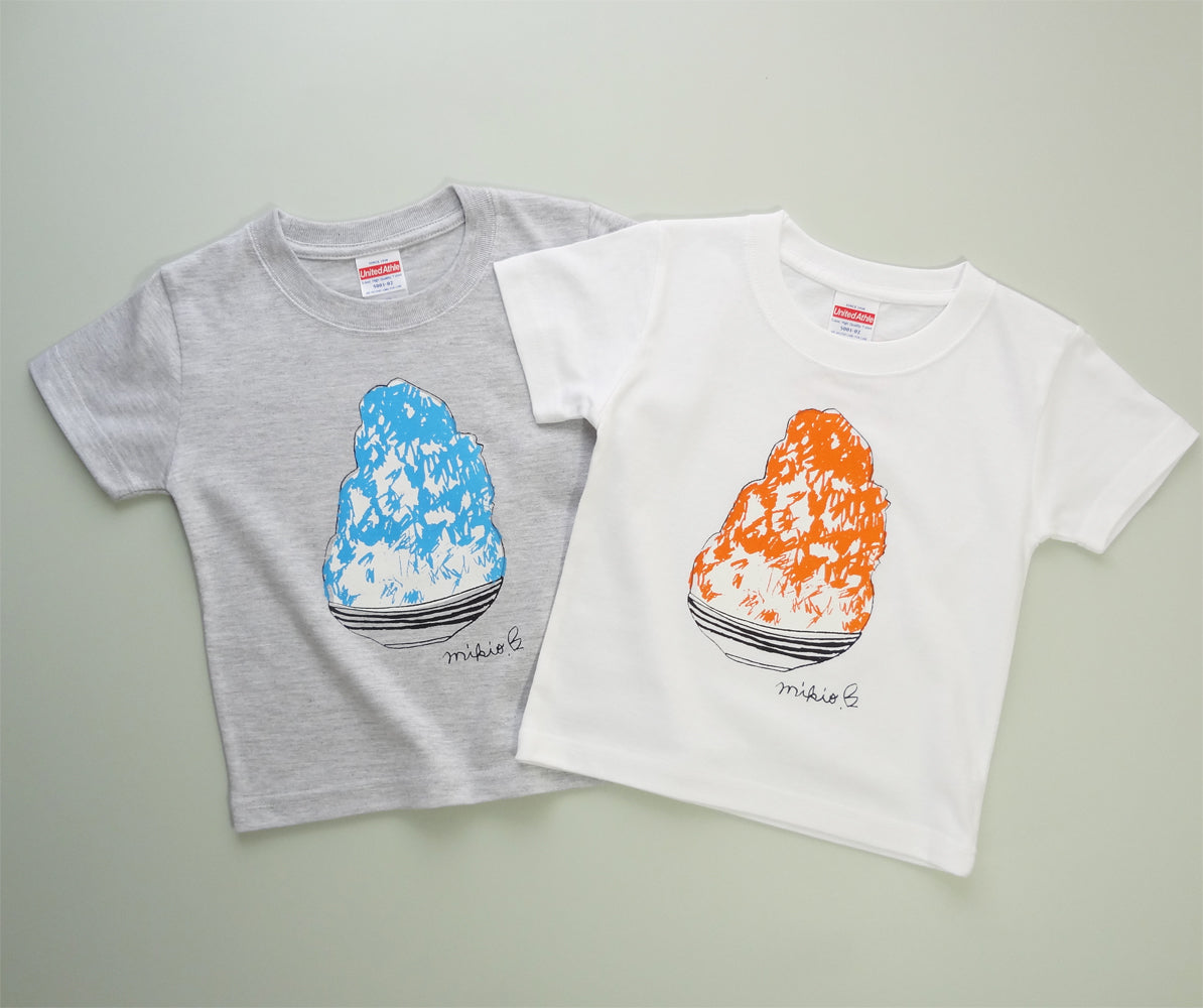 かき氷キッズTシャツ ブルーハワイ