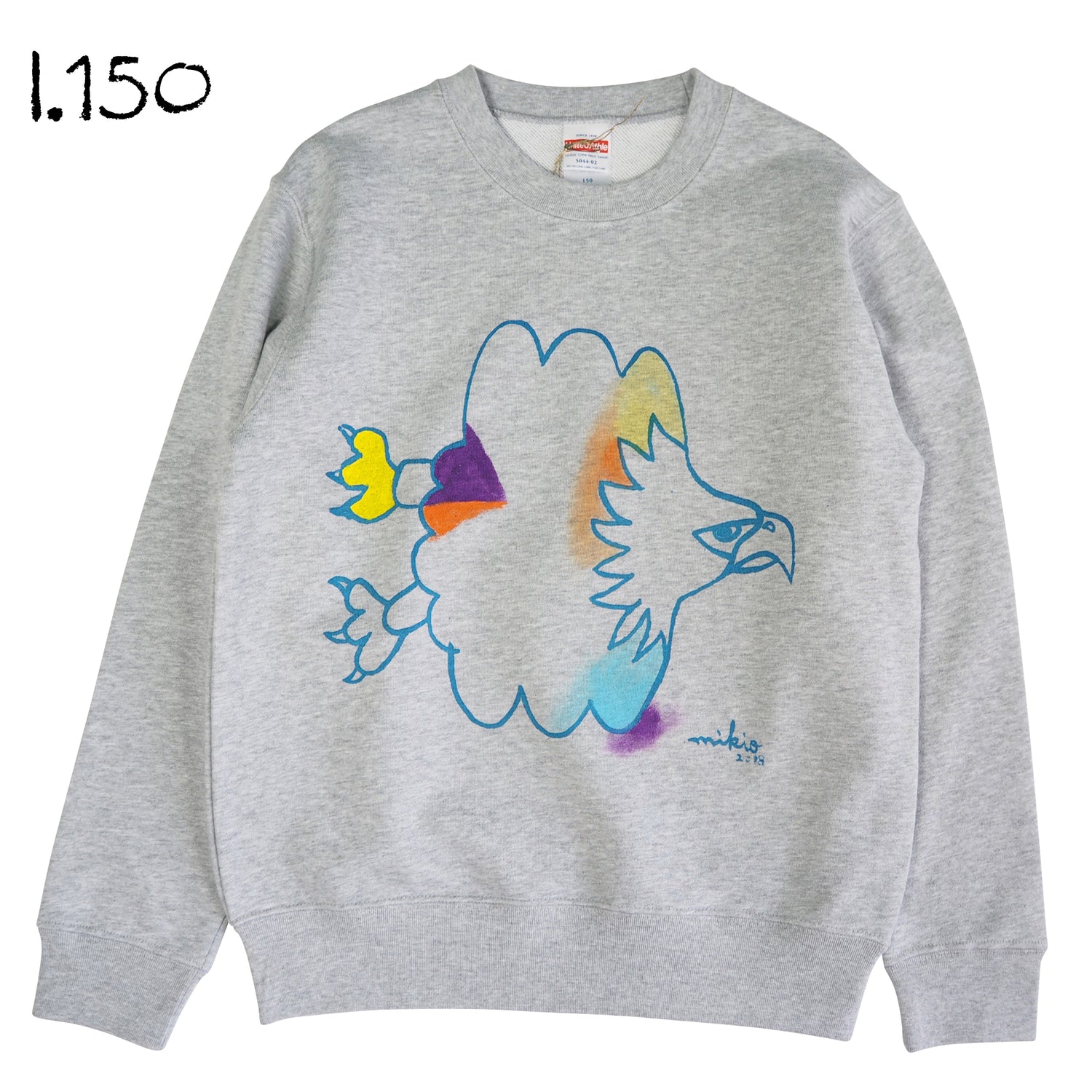 Mikioのはくとうわしトレーナー キッズ150サイズ-l