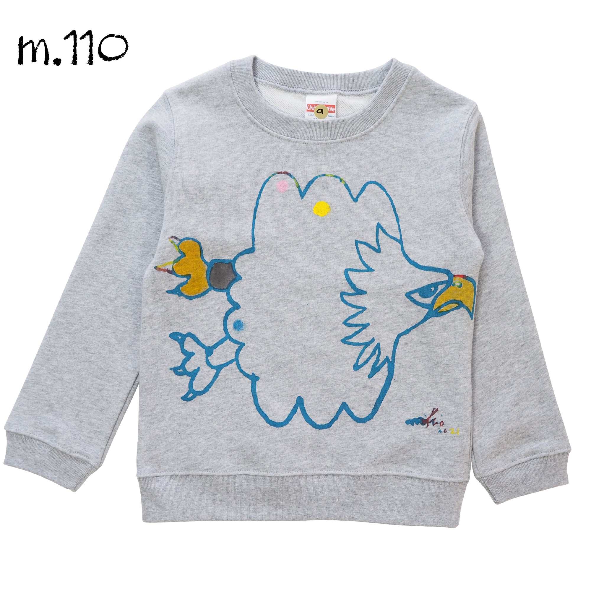 Mikioのはくとうわしトレーナー キッズ110サイズ-m