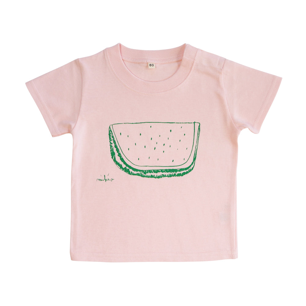 モノクロすいかベビーTシャツ