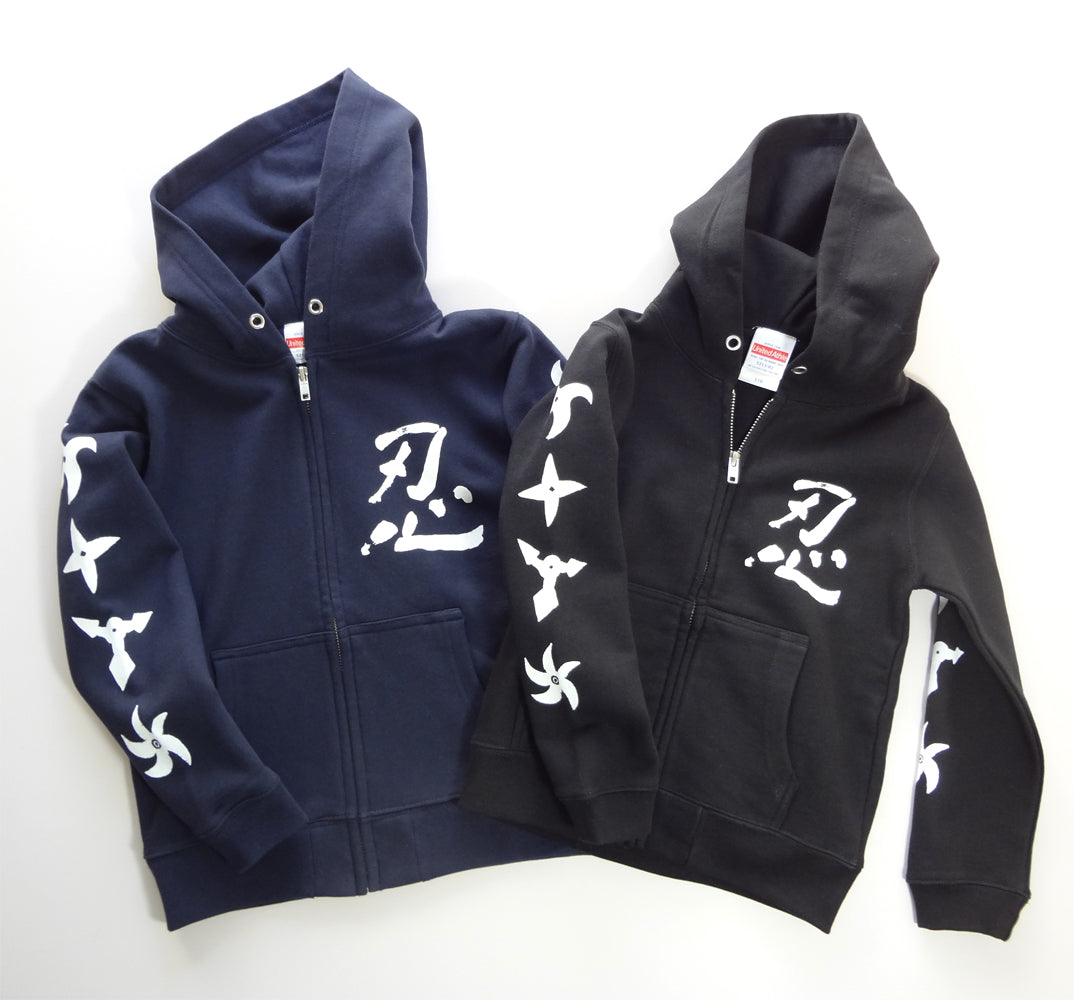 忍者 Shinobi キッズZipパーカー