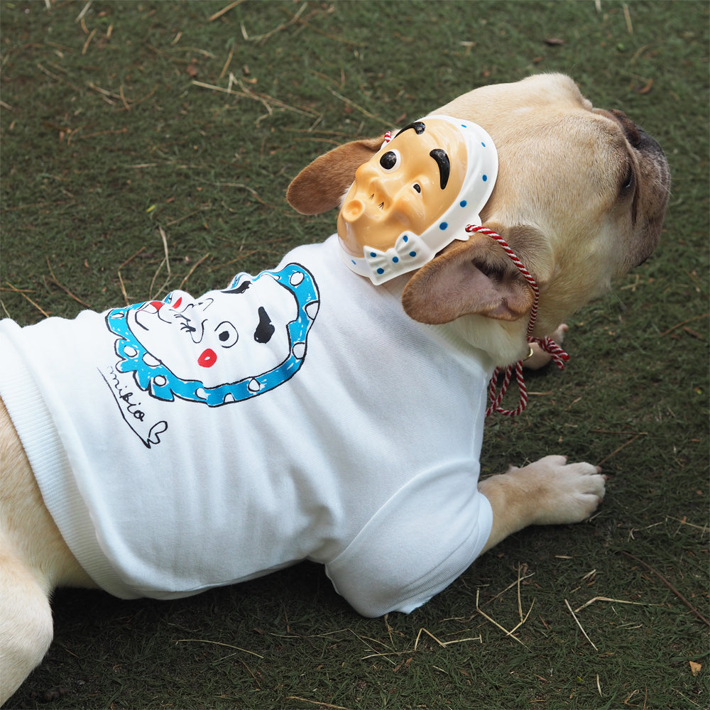 頭にお面をつけてもかわいいです!