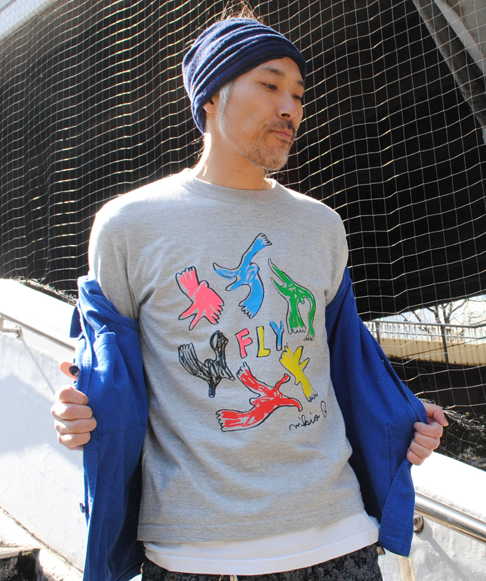 FLYメンズTシャツ Gray