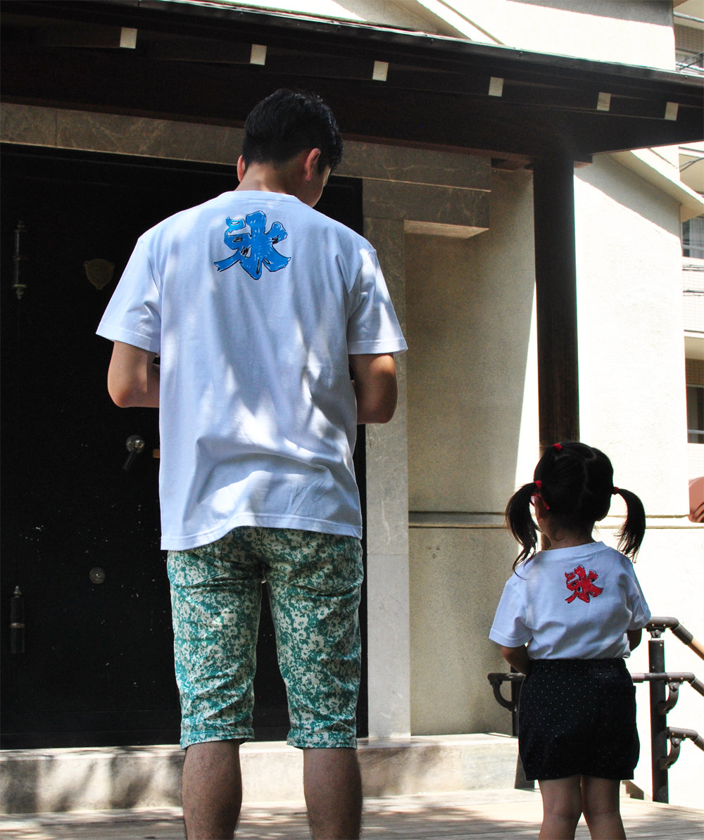 かき氷メンズTシャツ ブルーハワイ