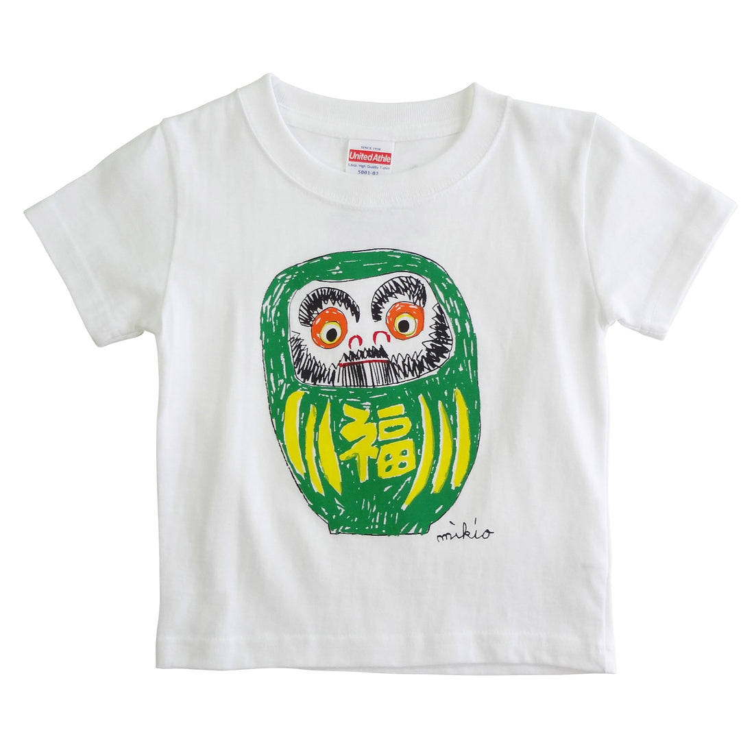 だるま キッズ Tシャツ みどり