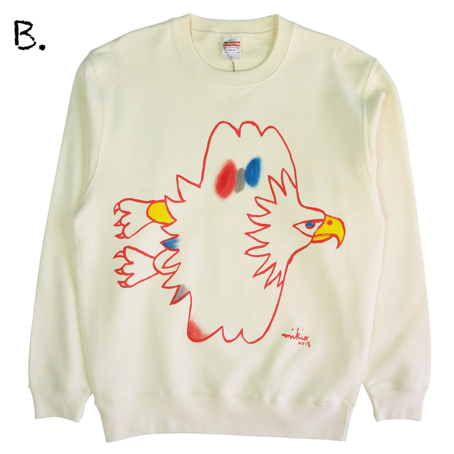 Mikio's  Bald Eagle Adult Sweatshirt Msize-B