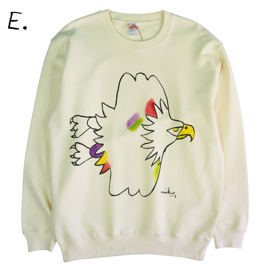 Mikio's  Bald Eagle Adult Sweatshirt Lsize-E