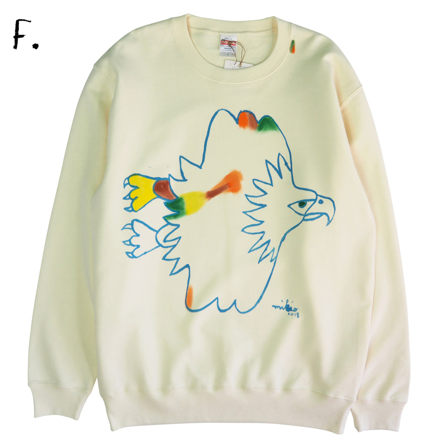 Mikio's  Bald Eagle Adult Sweatshirt Lsize-F