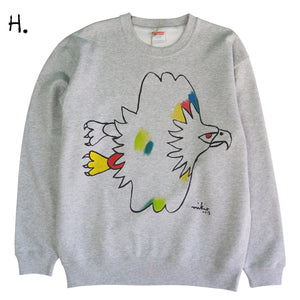 Mikio's  Bald Eagle Adult Sweatshirt Lsize-H