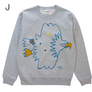 Mikio's  Bald Eagle Adult Sweatshirt Ssize-J