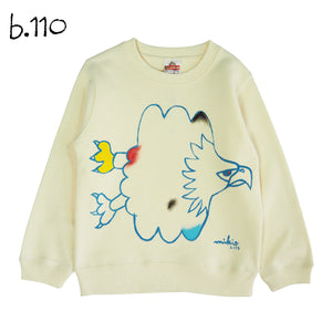 Mikio's  Bald Eagle Kid's Sweatshirt 110size-b