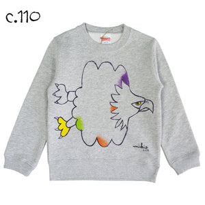 Mikio's  Bald Eagle Kid's Sweatshirt 110size-c