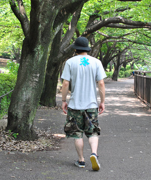 Kakigori Shaved Ice  Men's T shirt BlueHawaii  Gray