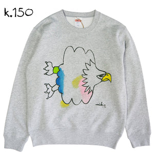Mikio's  Bald Eagle Kid's Sweatshirt 150size-k