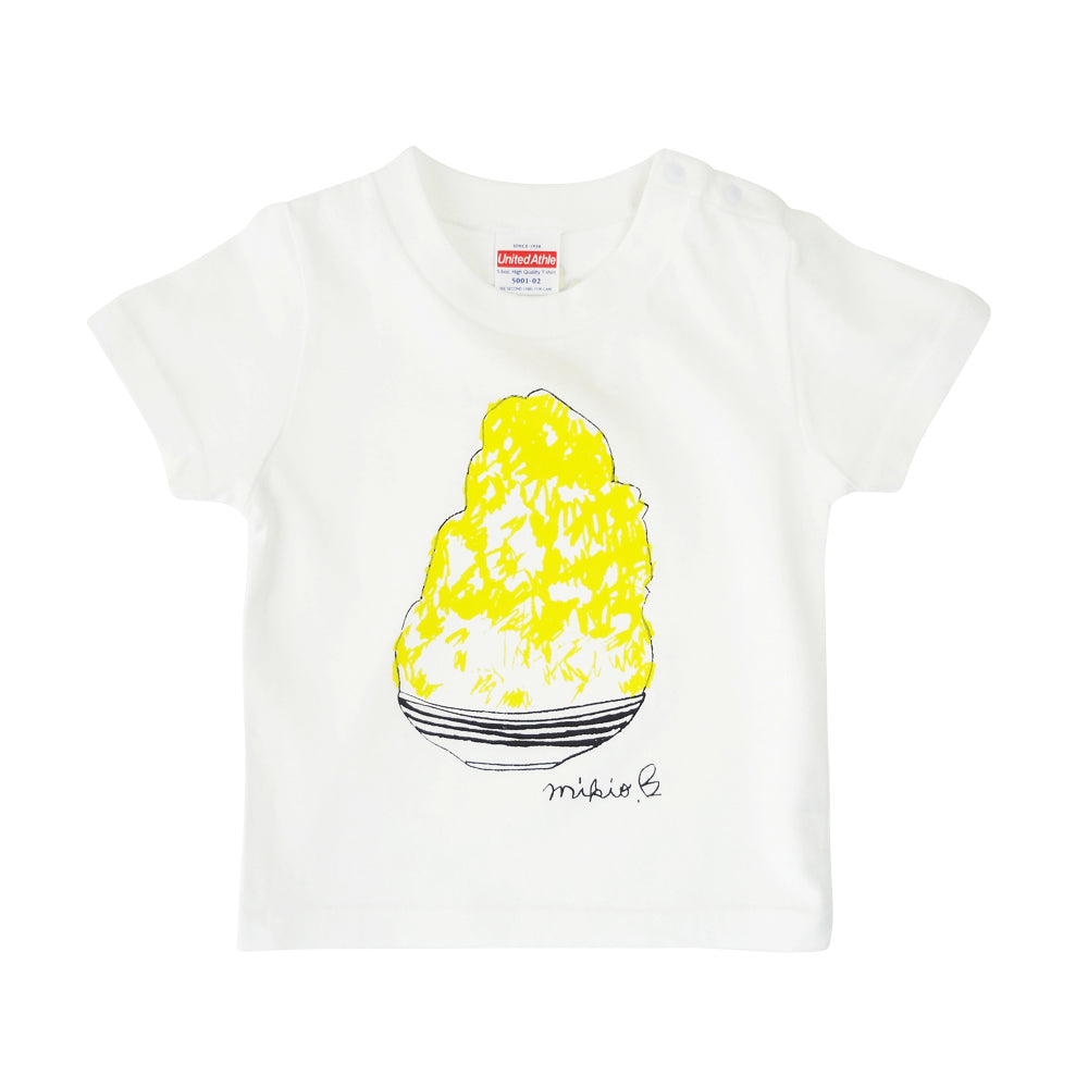 かき氷ベビーTシャツ  レモン