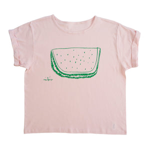 Monocolor Watermelon Easy-fit Women's T shirt
