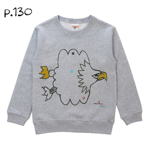 Mikio's  Bald Eagle Kid's Sweatshirt 130size-p