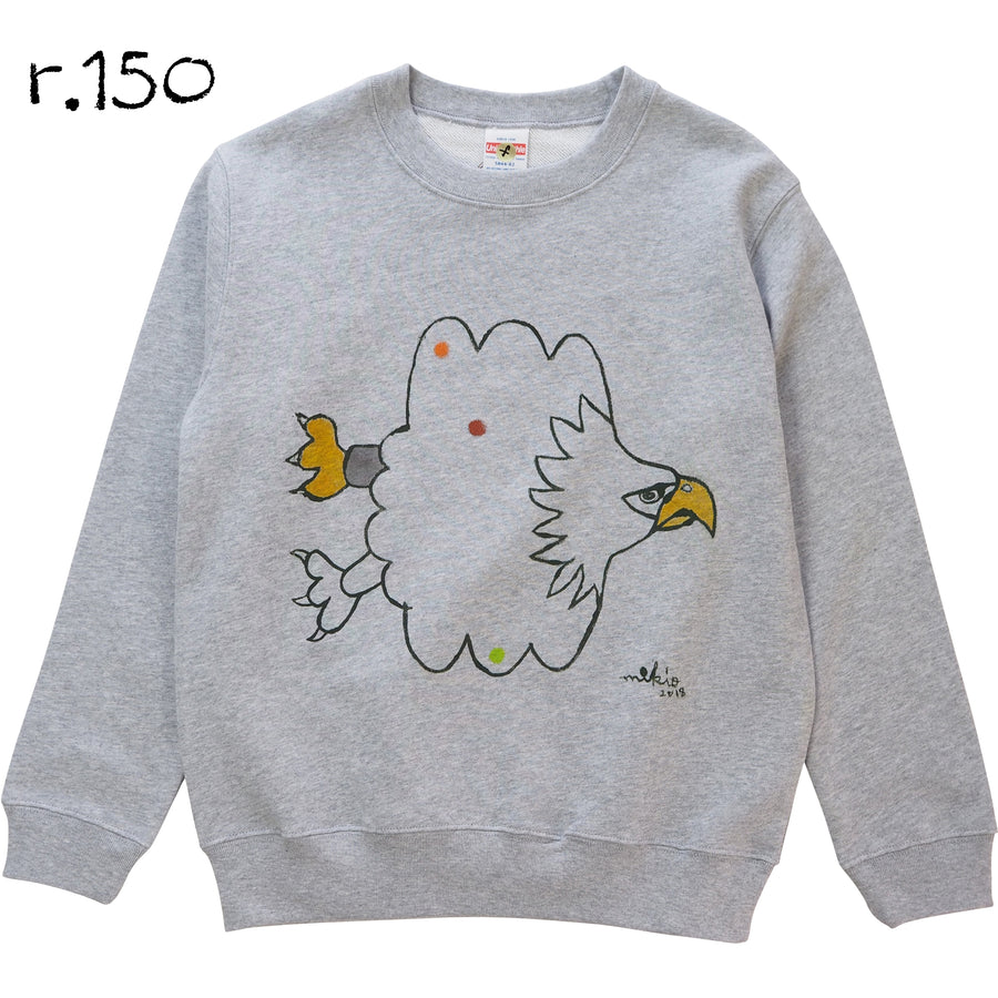 Mikio's  Bald Eagle Kid's Sweatshirt 150size-r