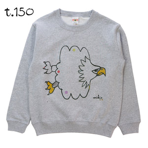 Mikio's  Bald Eagle Kid's Sweatshirt 150size-t