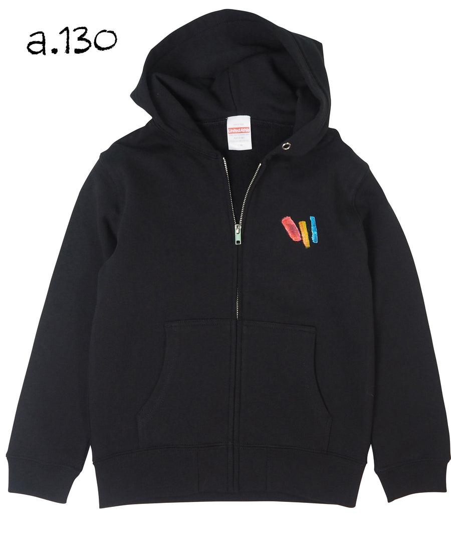 Mikio's  Bald Eagle Kid's Zip-up Hoodie 130size-a